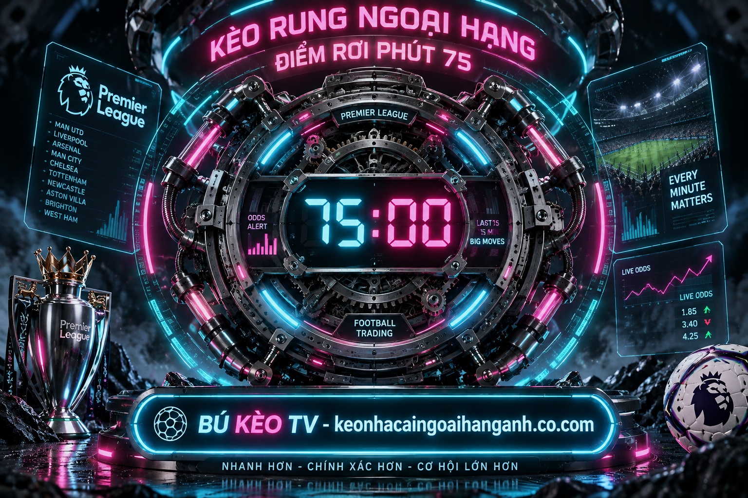 kèo rung ngoại hạng anh